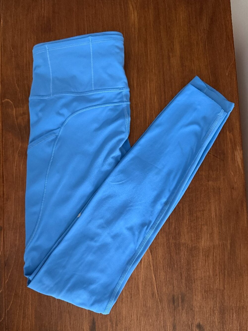 Lululemon Fast and Free Brushed Fabric High-Rise Tight 28" Blue Nile Size 4